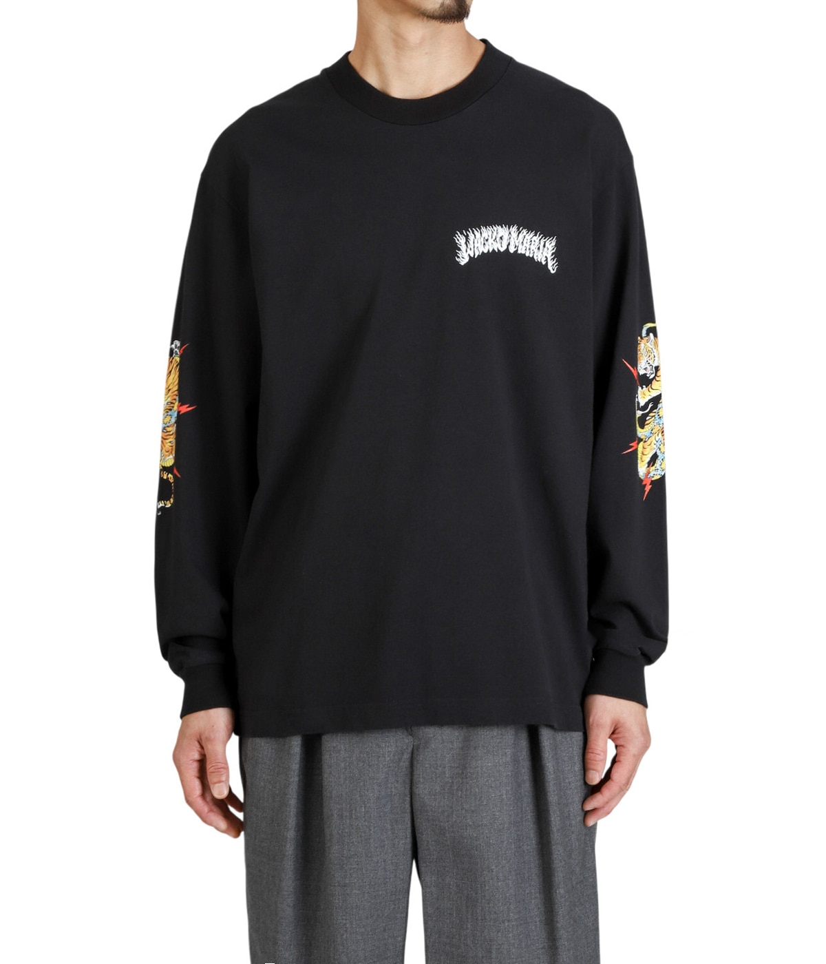 TIM LEHI / WASHED HEAVY WEIGHT CREW NECK LONG SLEEVE T-SHIRT
