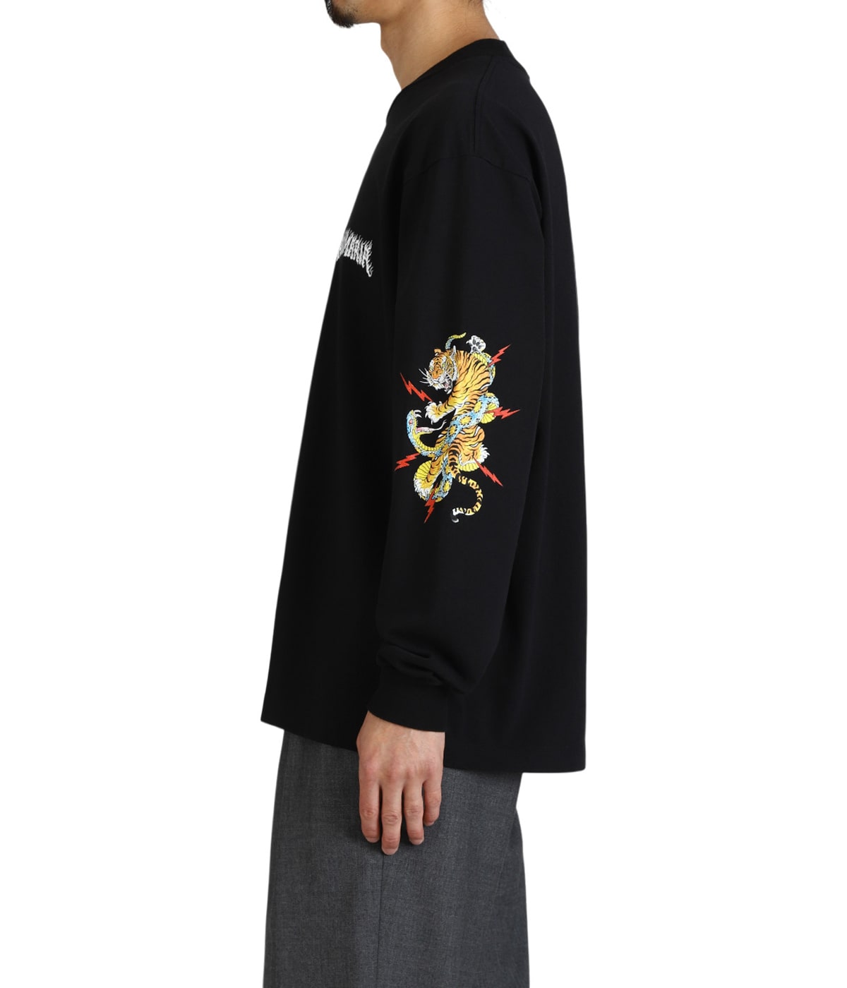 TIM LEHI / WASHED HEAVY WEIGHT CREW NECK LONG SLEEVE T-SHIRT