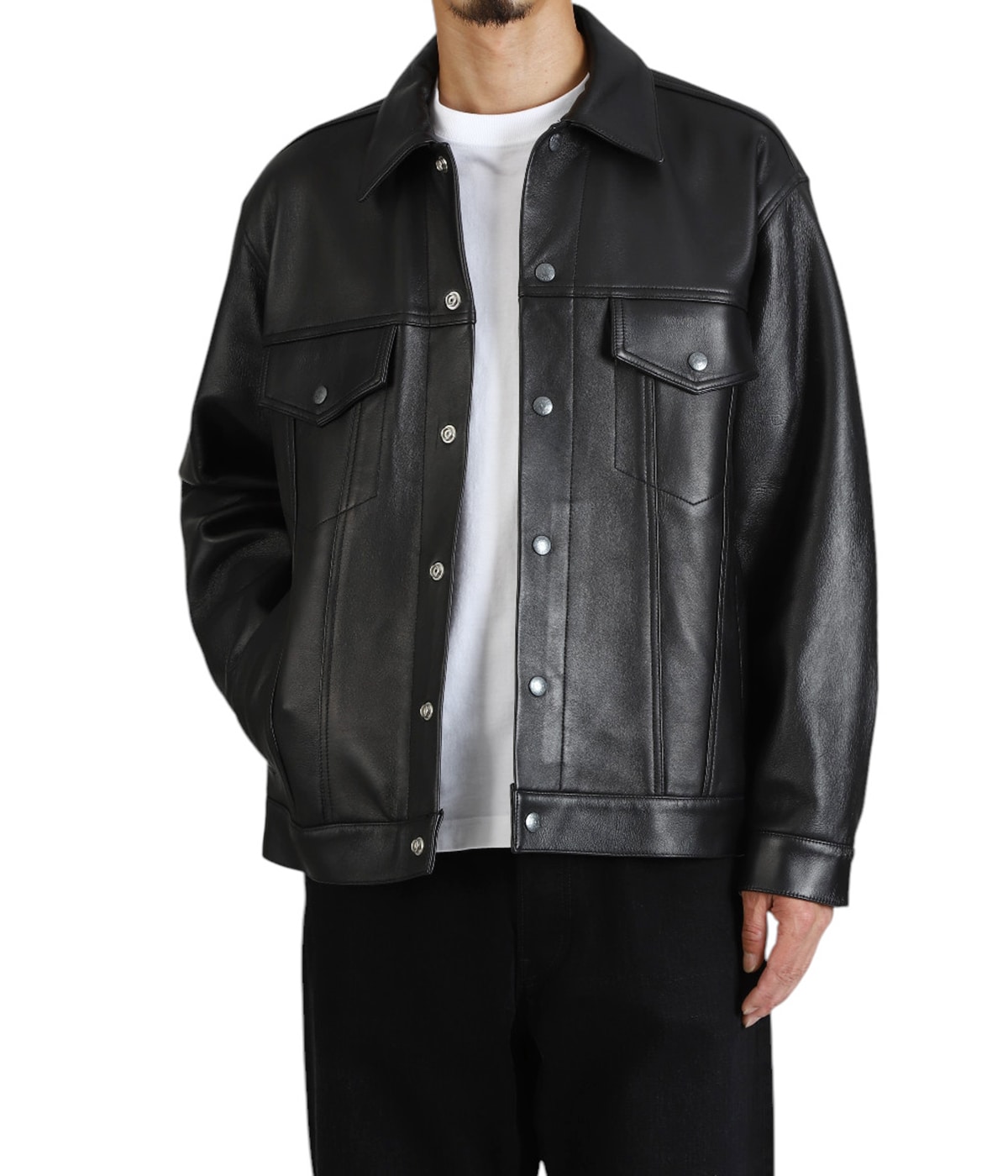 LEATHER TRUCKER JACKET ( TYPE-1 ) | WACKO MARIA(ワコマリア