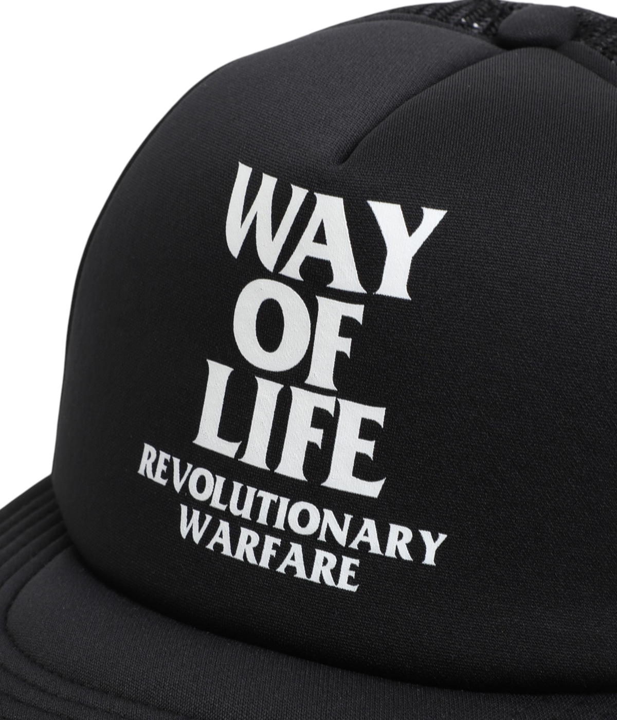 rats WAY OF LIFE トラッカーキャップ ブラック　メッシュ RATS/WAY OF LIFE MESH CAP BLACK RATS