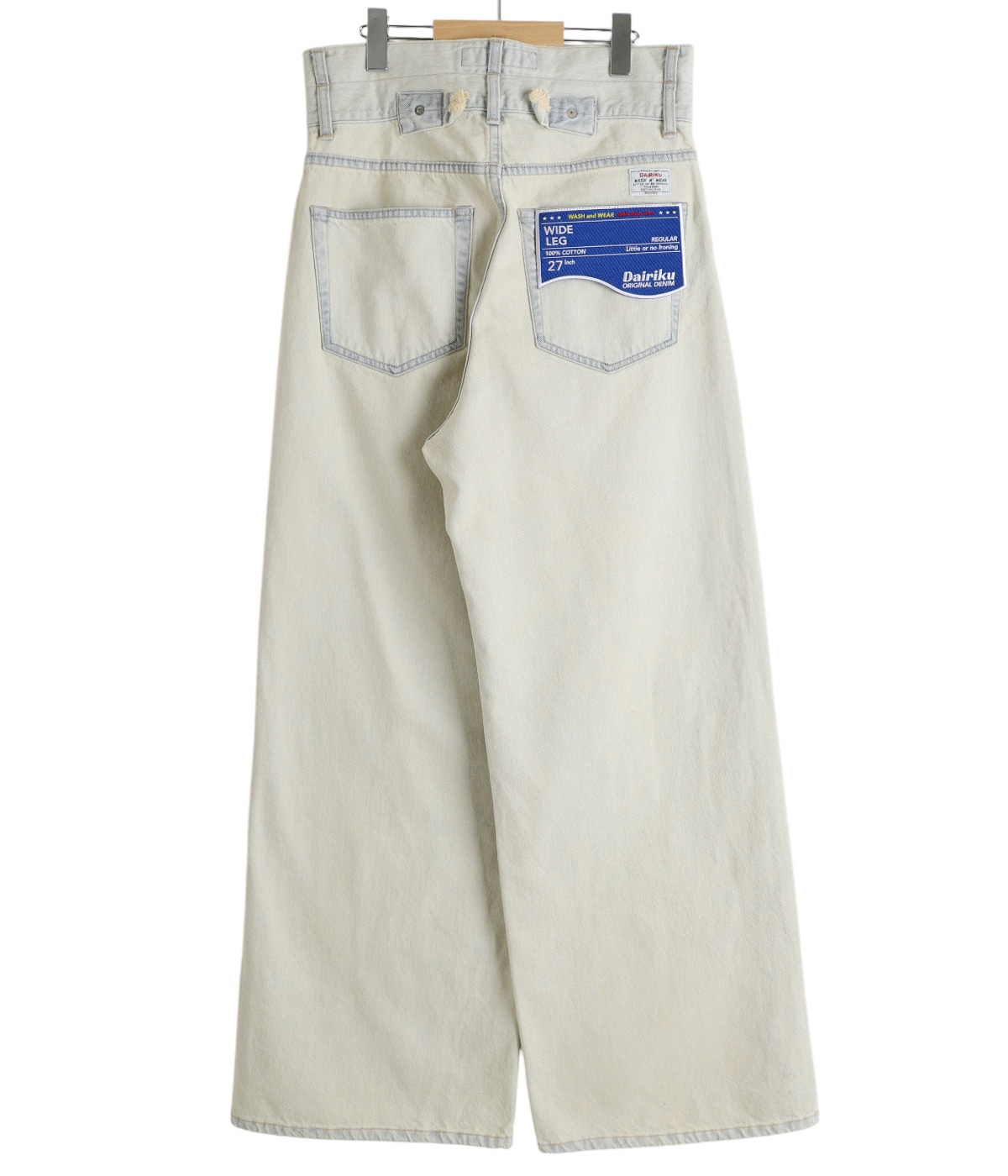Ice Wash“ W-Velt Wide Denim Pants | DAIRIKU(ダイリク