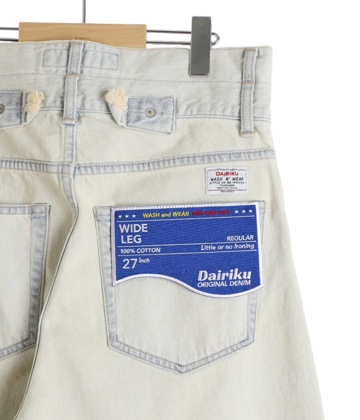 Ice Wash“ W-Velt Wide Denim Pants | DAIRIKU(ダイリク