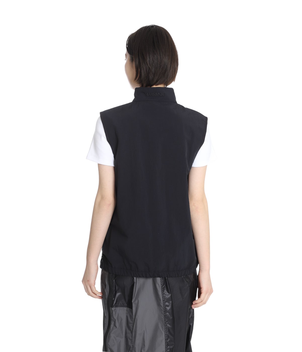 MARMOT CAPITAL / マーモットキャピタル ： [レディース]CURVE STITCH NYLON VEST ： 25SS-L2-06[DEA][コンパクト] MARMOT CAPITAL / マーモットキャピタル ： [レディース]CURVE
