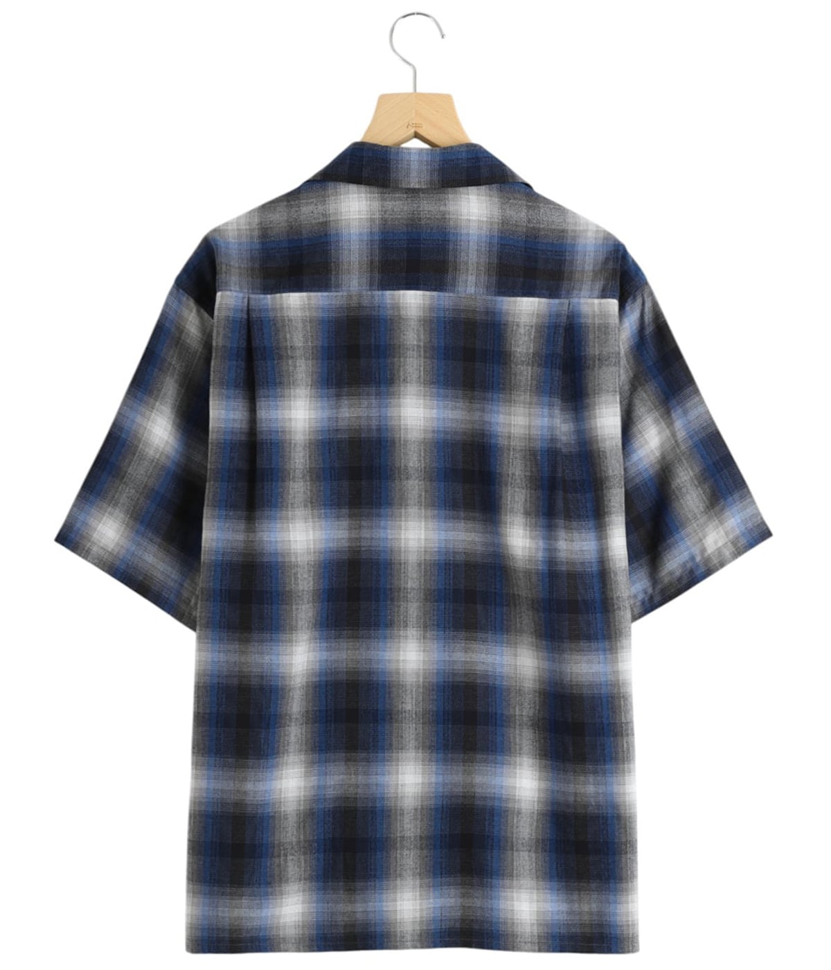 トップス WACKO MARIA OMBRE CHECK OPEN COLLAR WACKO MARIA/OMBRE CHECK OPEN COLLAR SHIRT（GREEN）［オンブレ