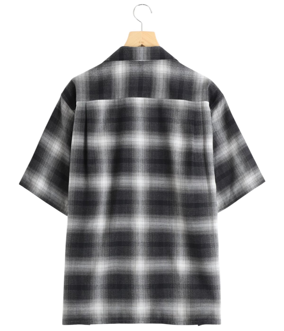 OMBRE CHECK OPEN COLLAR SHIRT S/S ( TYPE-2 ) | WACKO MARIA