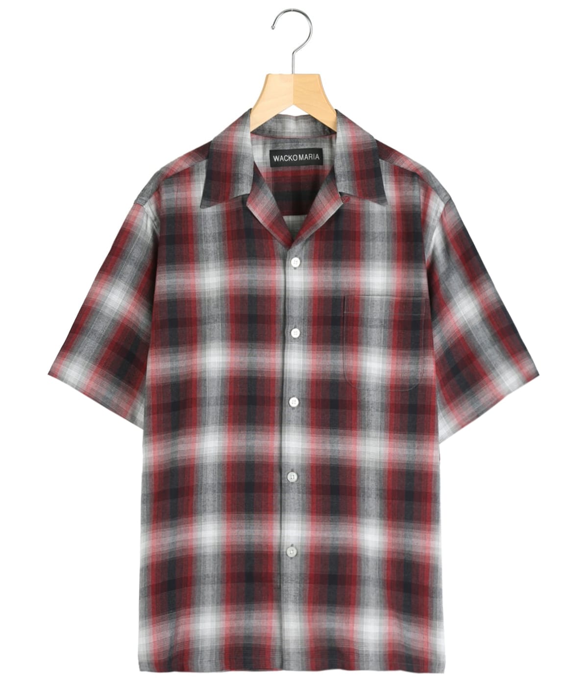 WACKO MARIA/GINGHAM CHECK PNT（ブラック/グレー） WACKO MARIA/CHECK OPEN COLLAR SHIRT（GRAY）［チェック