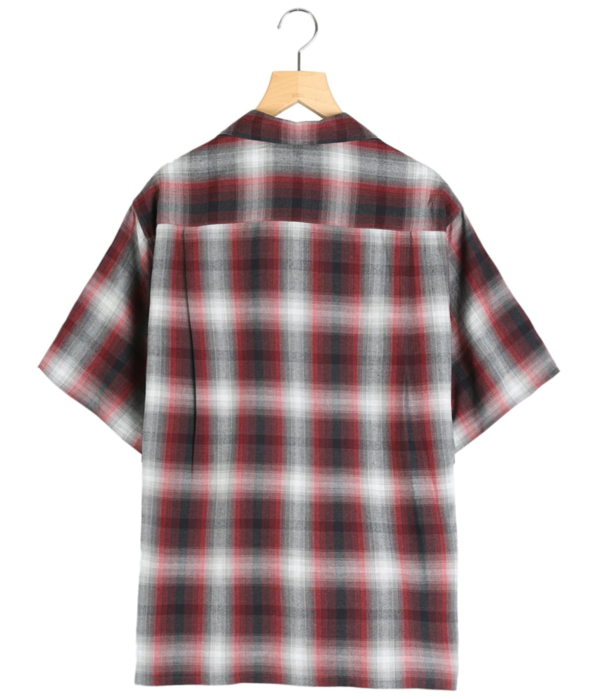 OMBRE CHECK OPEN COLLAR SHIRT S/S ( TYPE-2 ) | WACKO MARIA