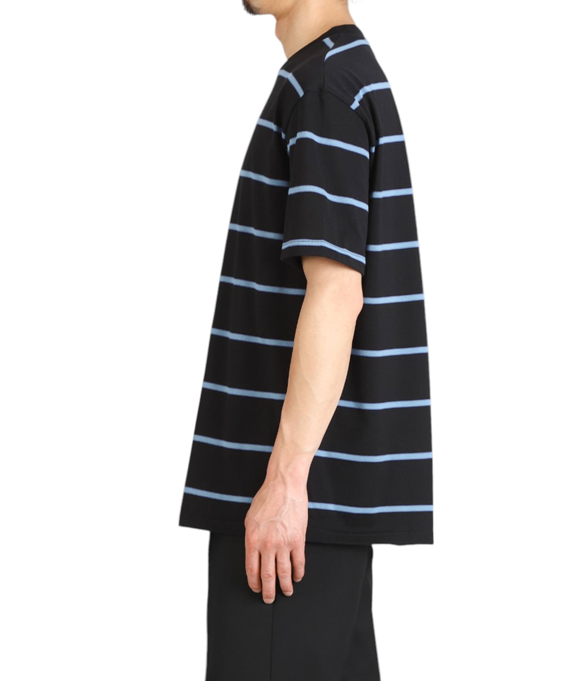 WACKOMARIA STRIPED CREW NECK T-SHIRT 【L】 Wacko Maria Striped Crew Neck T-Shirt - Brown/Orange