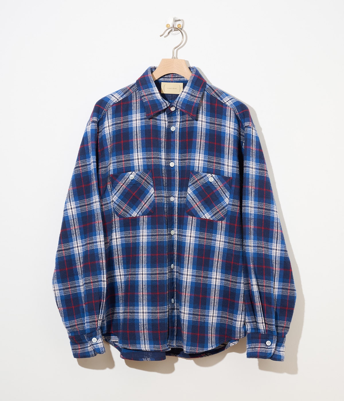 ELIN◆長袖シャツ/--/コットン/BLU ELIN(エリン) / 長袖シャツ/--/コットン/BLU | 古着の販売・通販