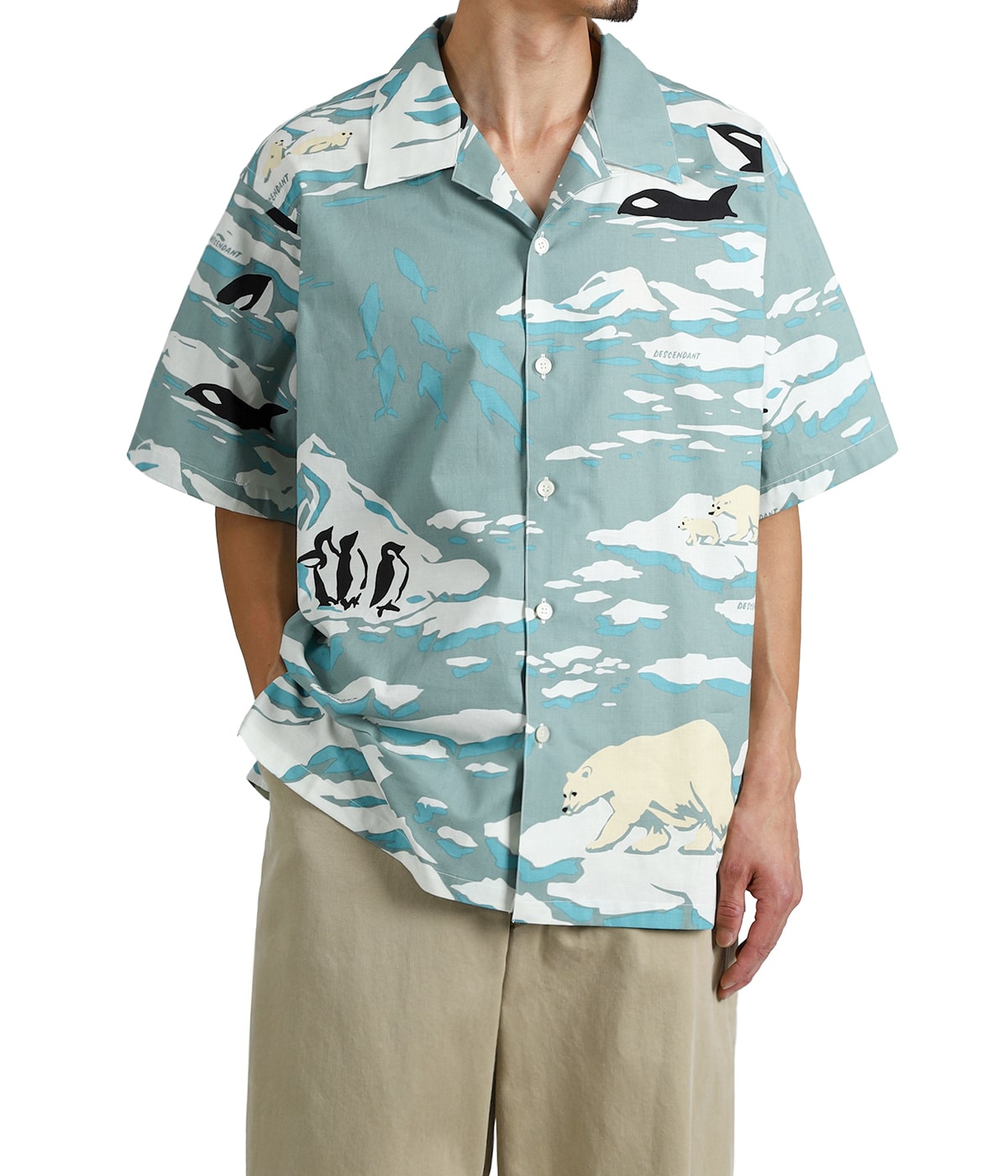 【美品】DESCENDANT ディセンダント オープンカラー半袖シャツ EDGD OPEN COLLAR TEXTILE SS SHIRT | DESCENDANT(ディセンダント