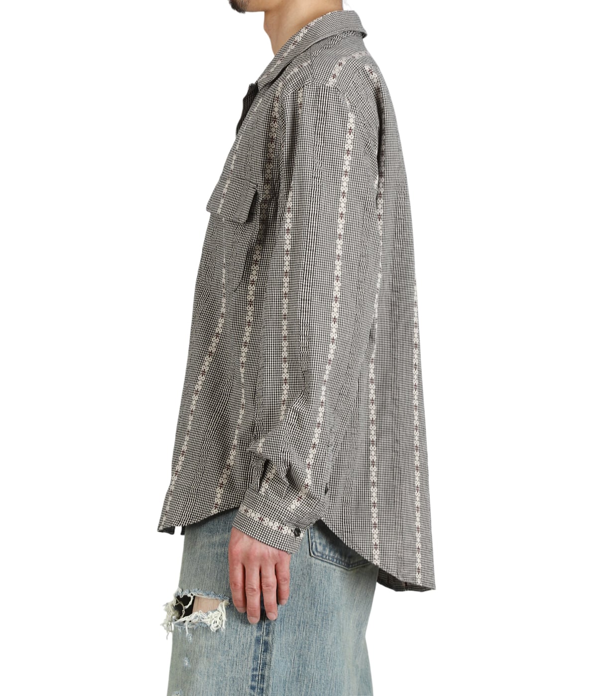 DOBBY OPEN COLLAR SHIRT | SUGARHILL(シュガーヒル) / トップス 長袖