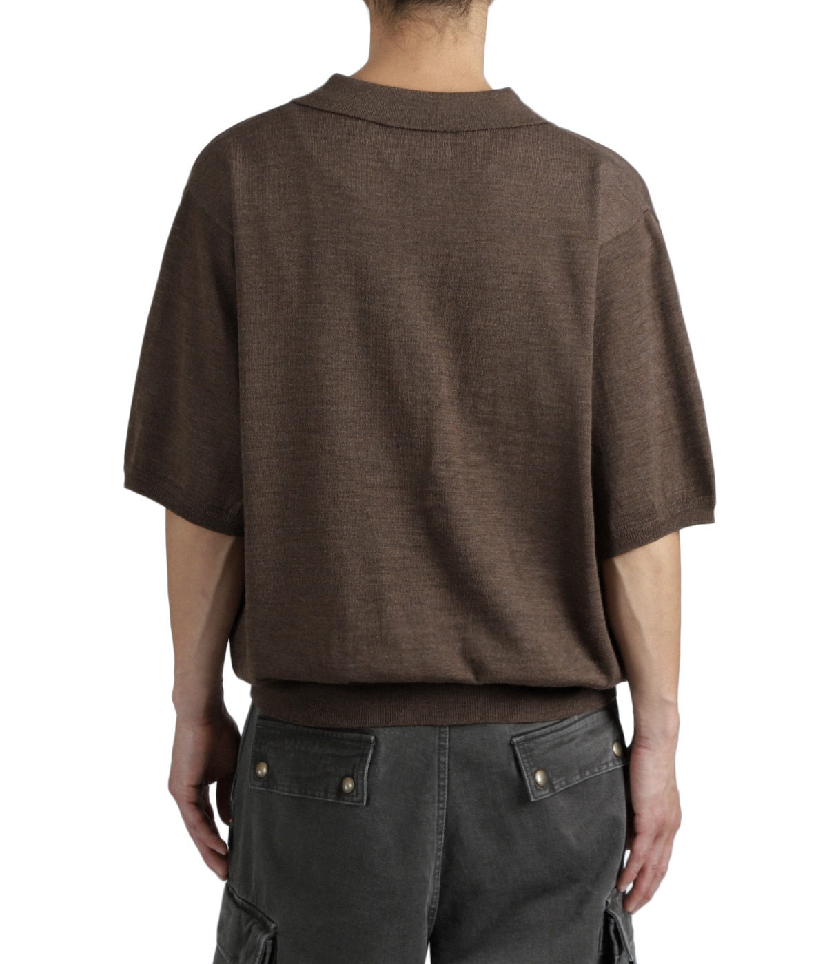 WOOL KNIT HALF SLEEVE POLO | SUGARHILL(シュガーヒル) / トップス