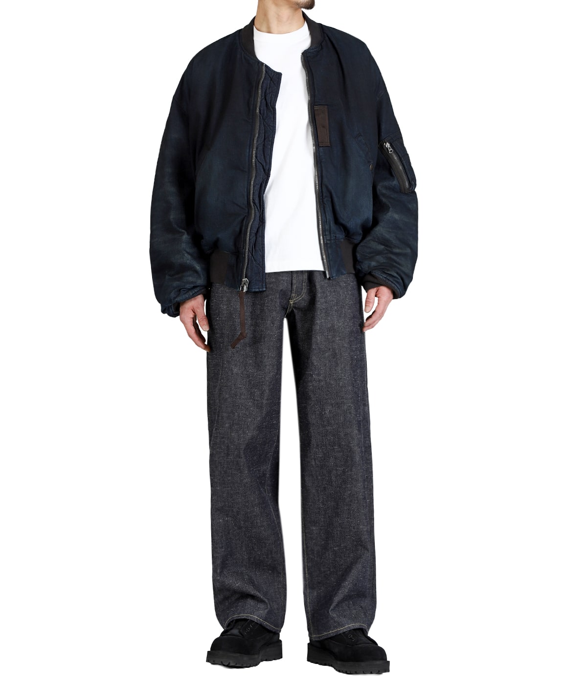 CLIMA SHIELD PADDING DENIM MA-1 PIGMENT PAINTED | GOLD(ゴールド