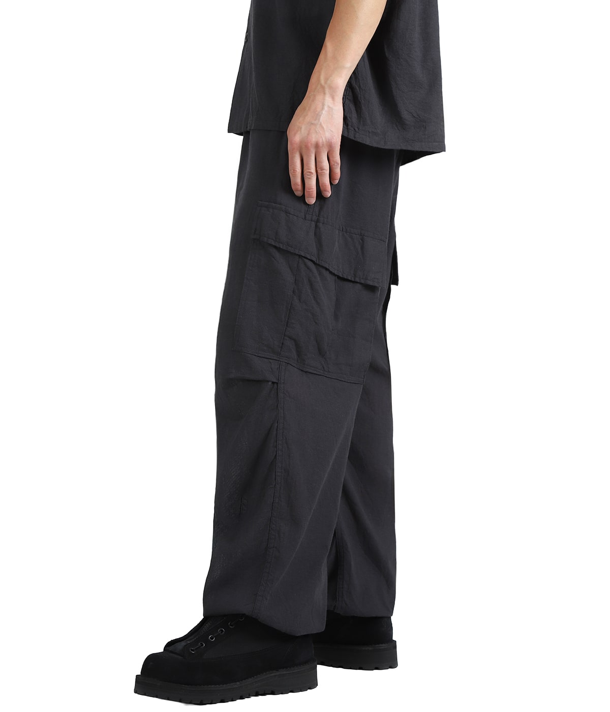 gypsohila ジプソフィア イージーカーゴパンツ　ブラック SELVEDE OXFORD EASY CARGO PANTS | GOLD(ゴールド) / パンツ カーゴ