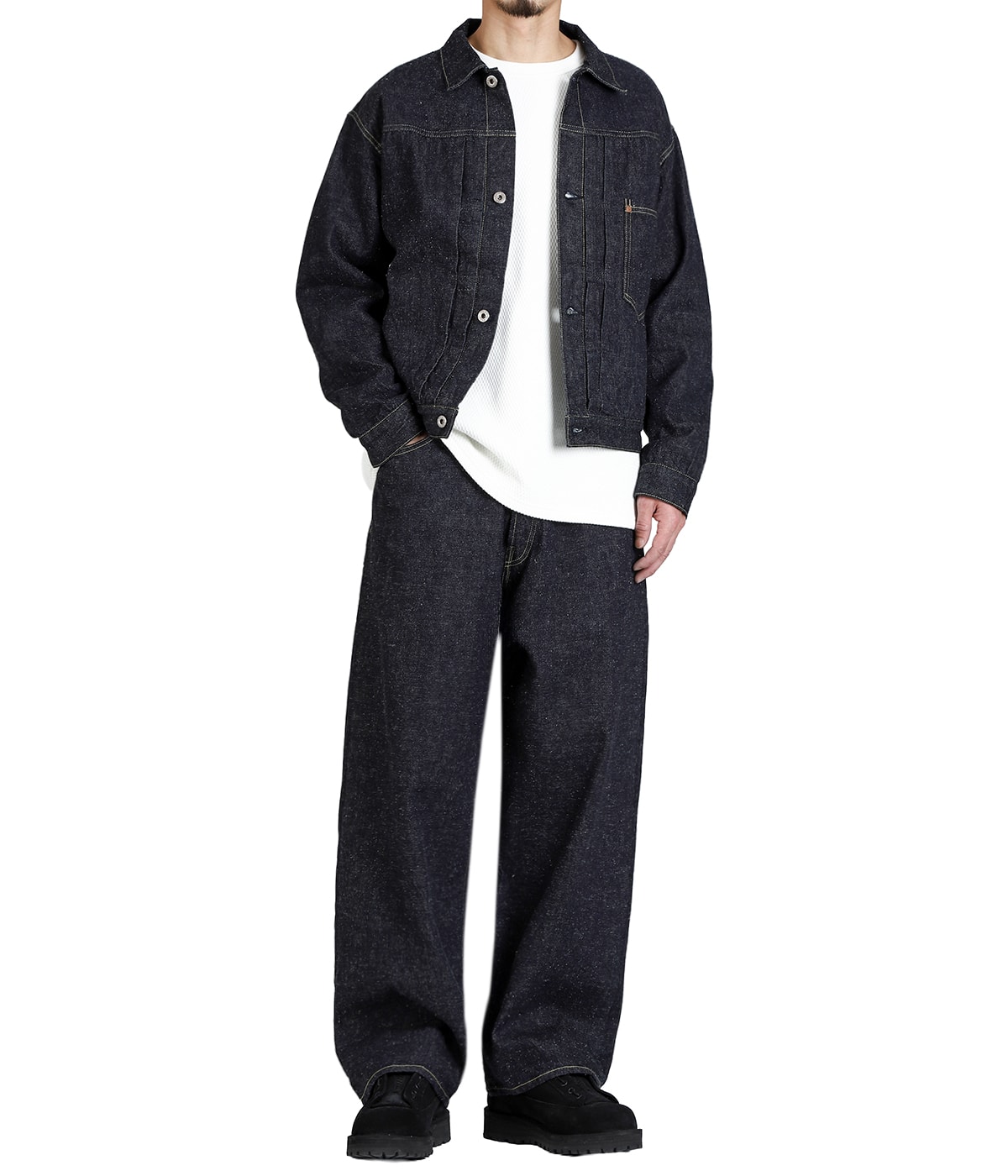 【ワンウォッシュサンプル】model（175cm / 60kg）B85 W75 H92 着用サイズ：M