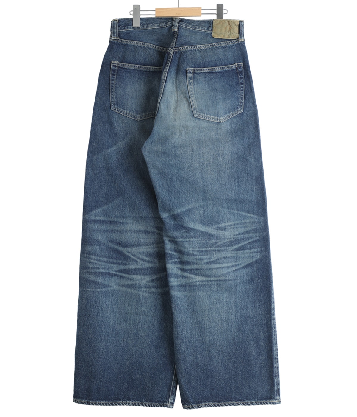 RECYCLED SUVIN COTTON YARN 11.5oz DENIM 5POCKET BAGGY PANTS 