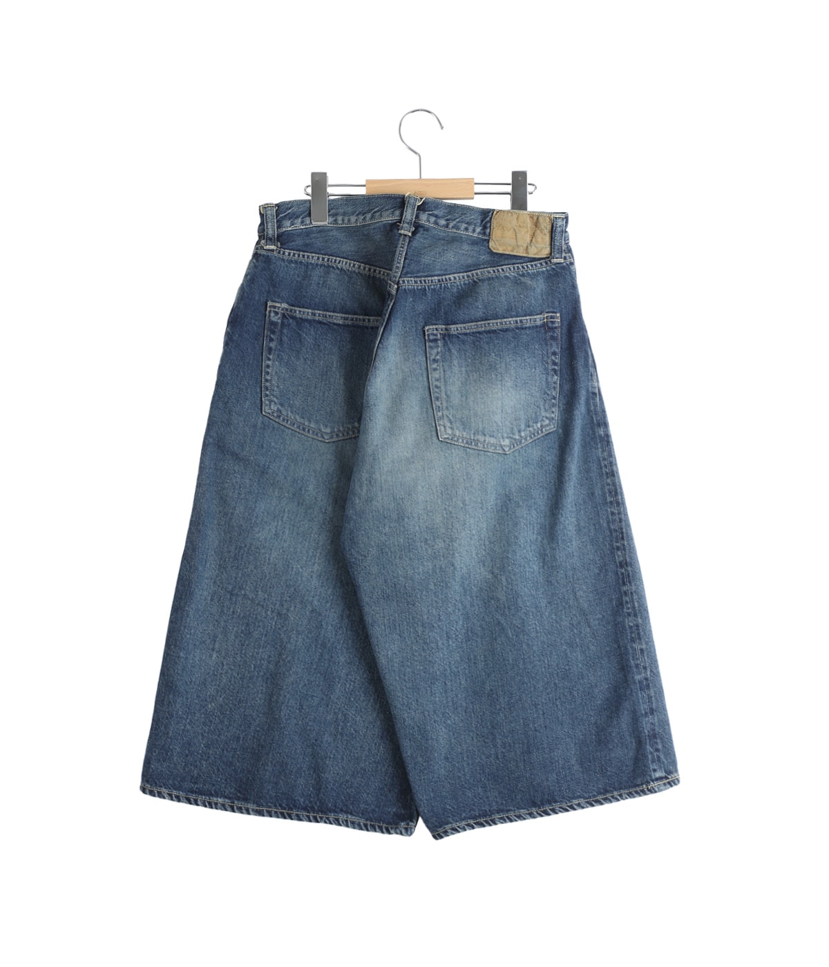RECYCLED SUVIN COTTON YARN 11.5oz DENIM 5POCKET WIDE SHORTS