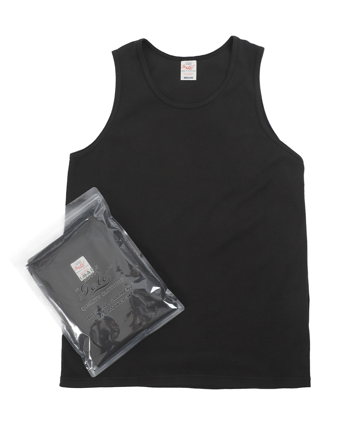 30/1 ORGANIC COTTON 1-PACK TANK TOP | GOLD(ゴールド) / トップス