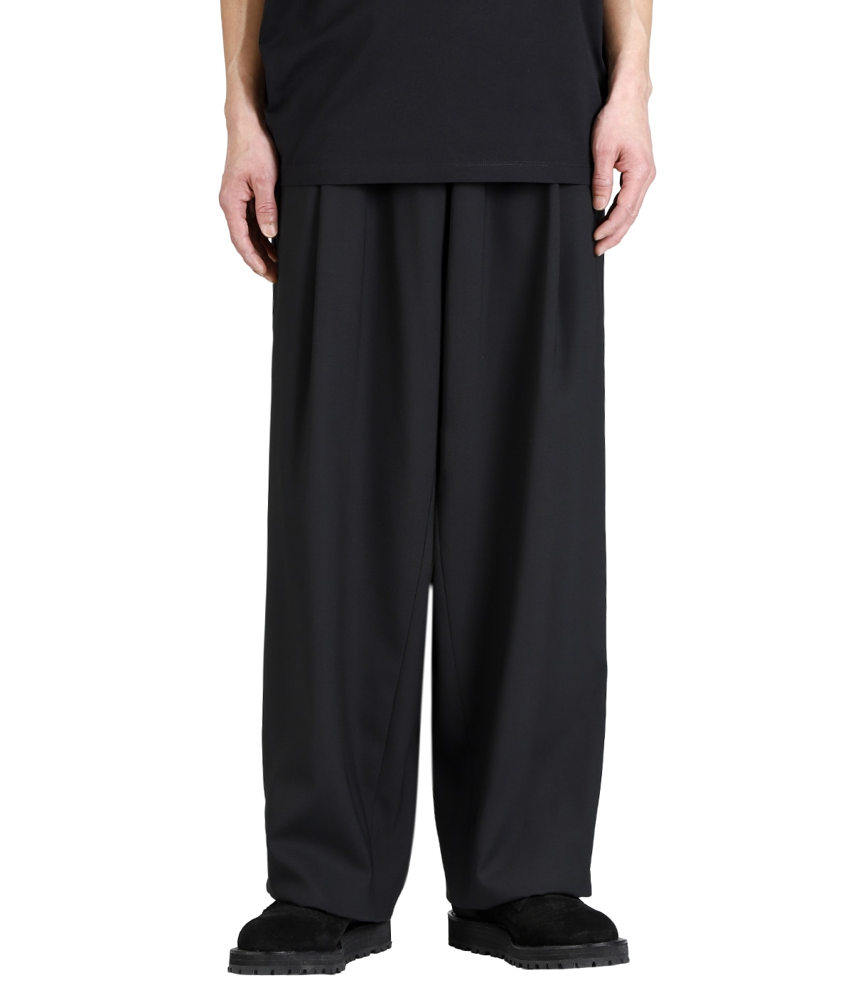 kolor メンズ　ワイドスラックス 24ss CITY（シティ） スラックス 「CITY」WOOL TROPICAL WIDE PANTS/サマー