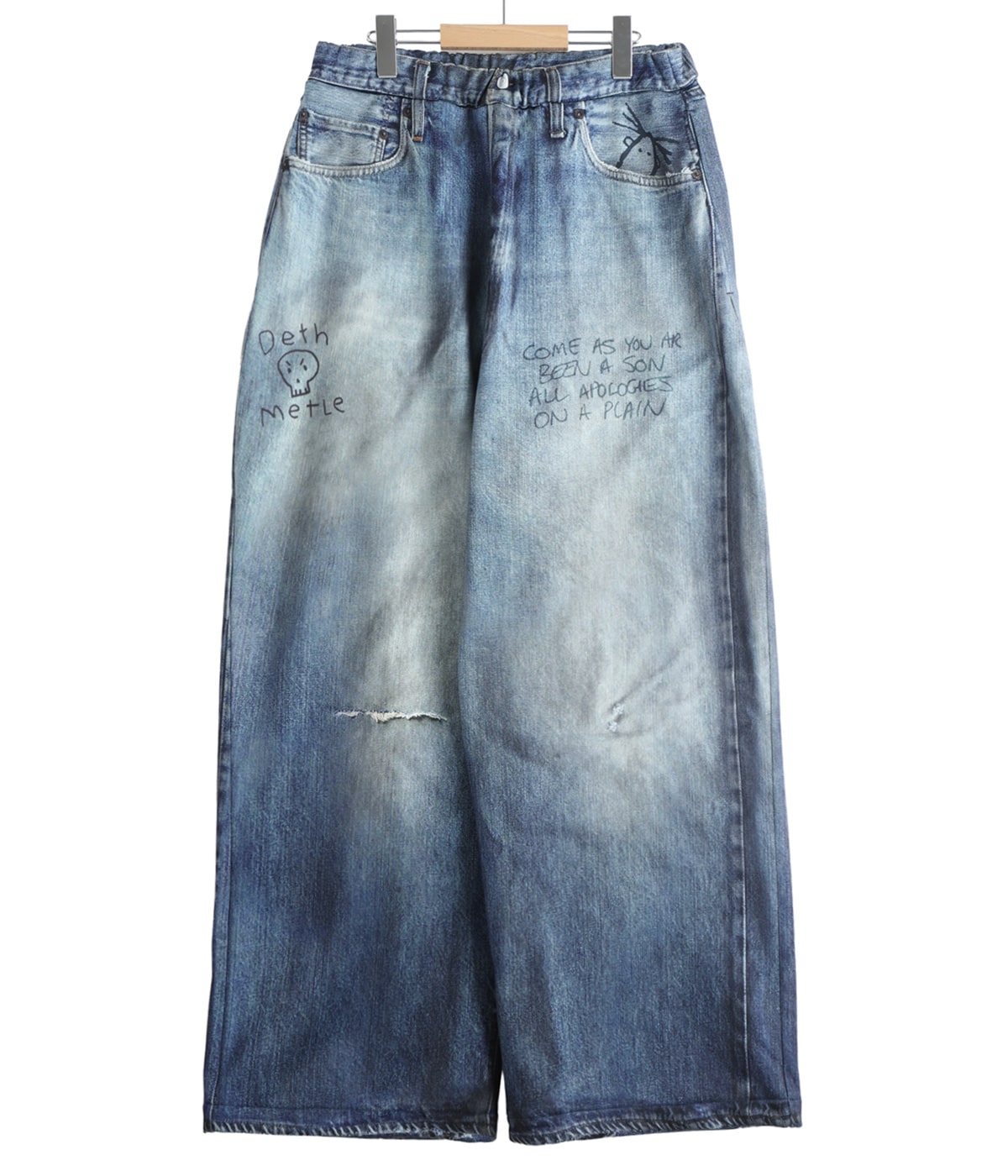 PRINT DENIM WIDE PT | TALKING ABOUT THE ABSTRACTION(トーキング