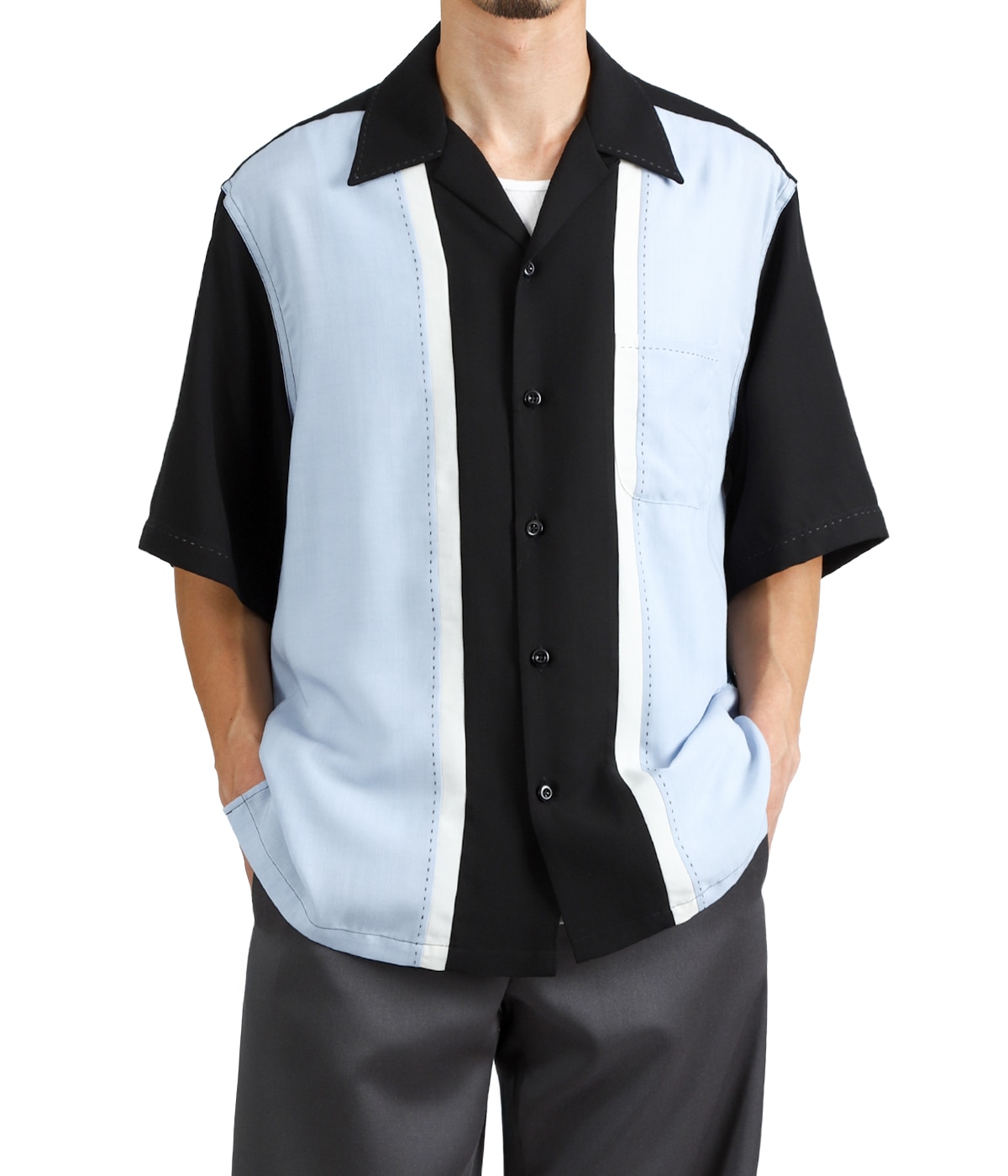 SWITCHING SHIRT S/S ( TYPE-1 ) | WACKO MARIA(ワコマリア