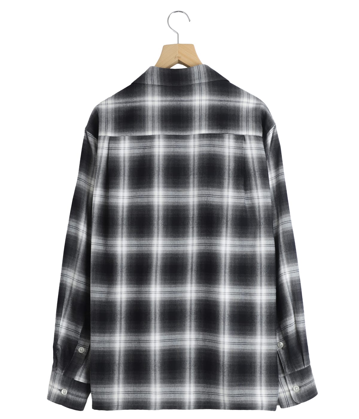 OMBRE CHECK OPEN COLLAR SHIRT L/S ( TYPE-1 ) | WACKO MARIA
