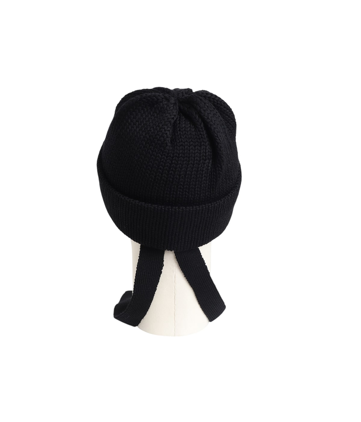 トリコ コムデギャルソン ポンポン付きニット帽 ウール100% ブラック