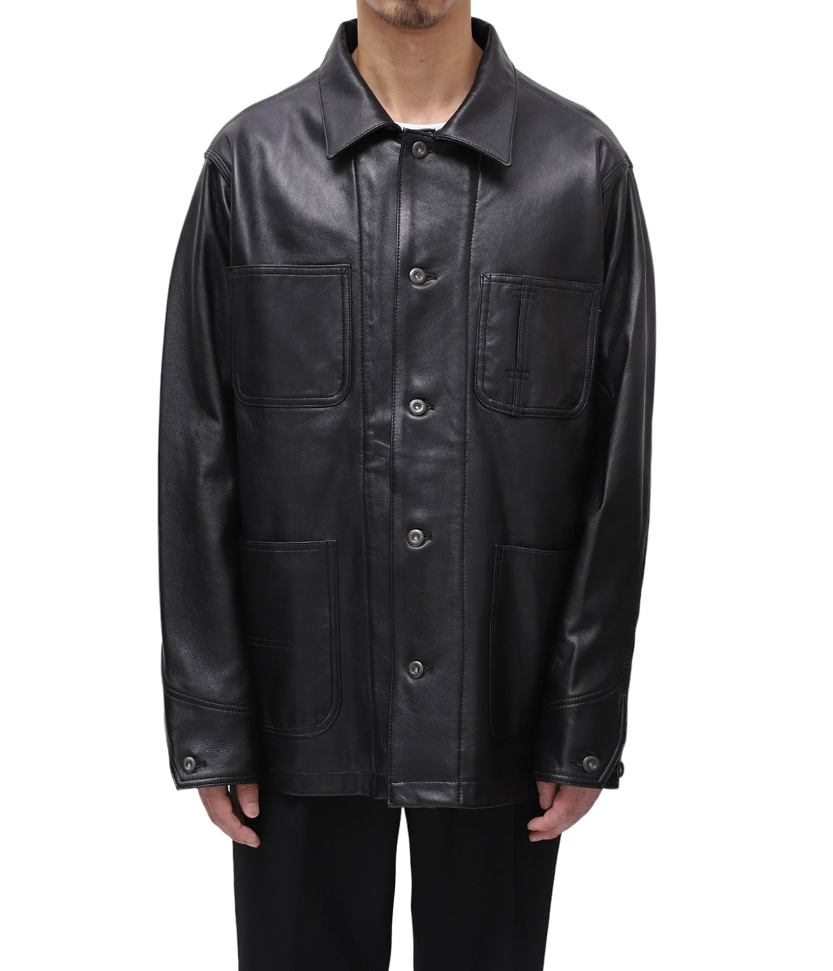 Schott レザー カバーオール ブラック L LAMB LEATHER COVERALL JACKET | Schott(ショット) / アウター