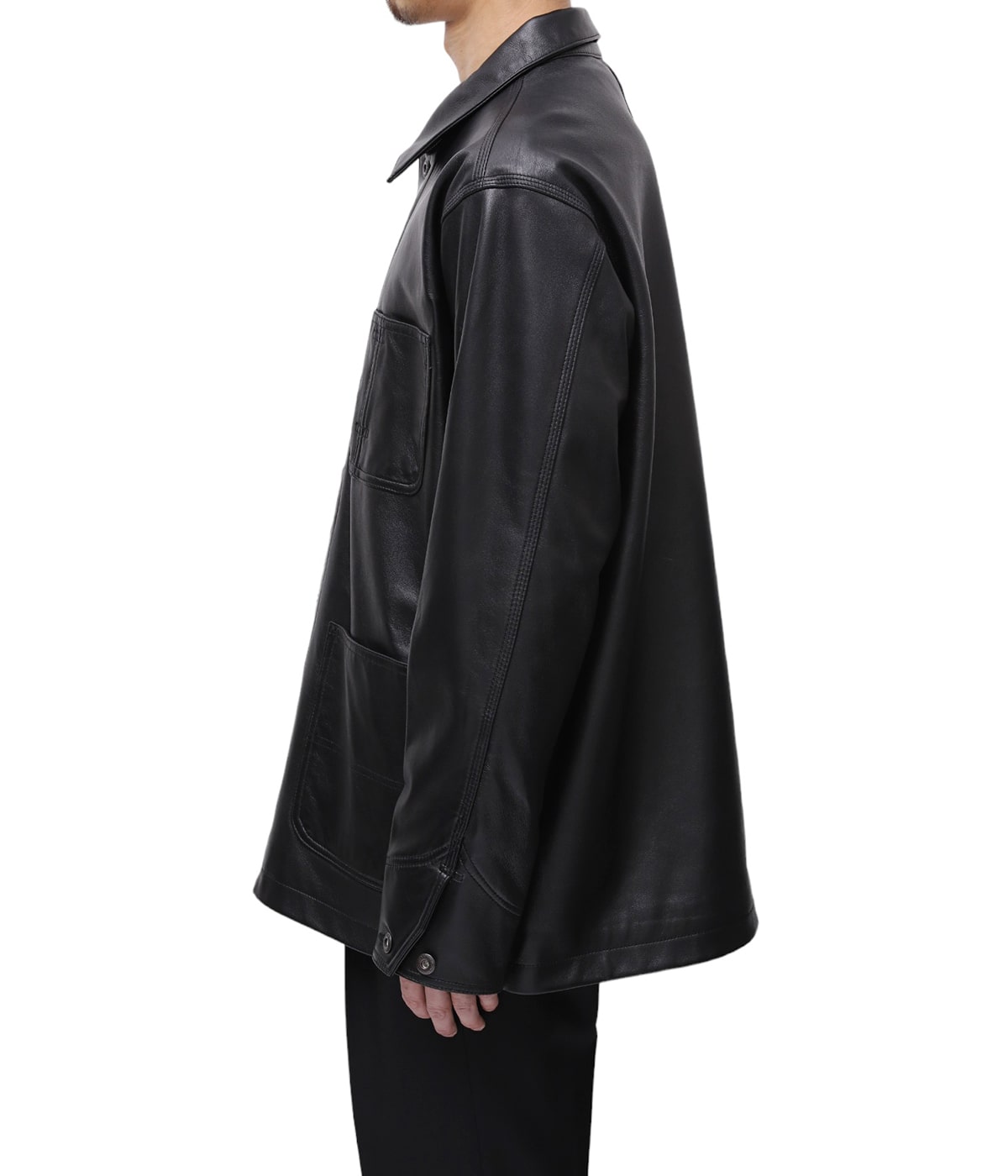 Schott レザー カバーオール ブラック L セール】【Schott / ショット】別注 LEATHER COVERALL