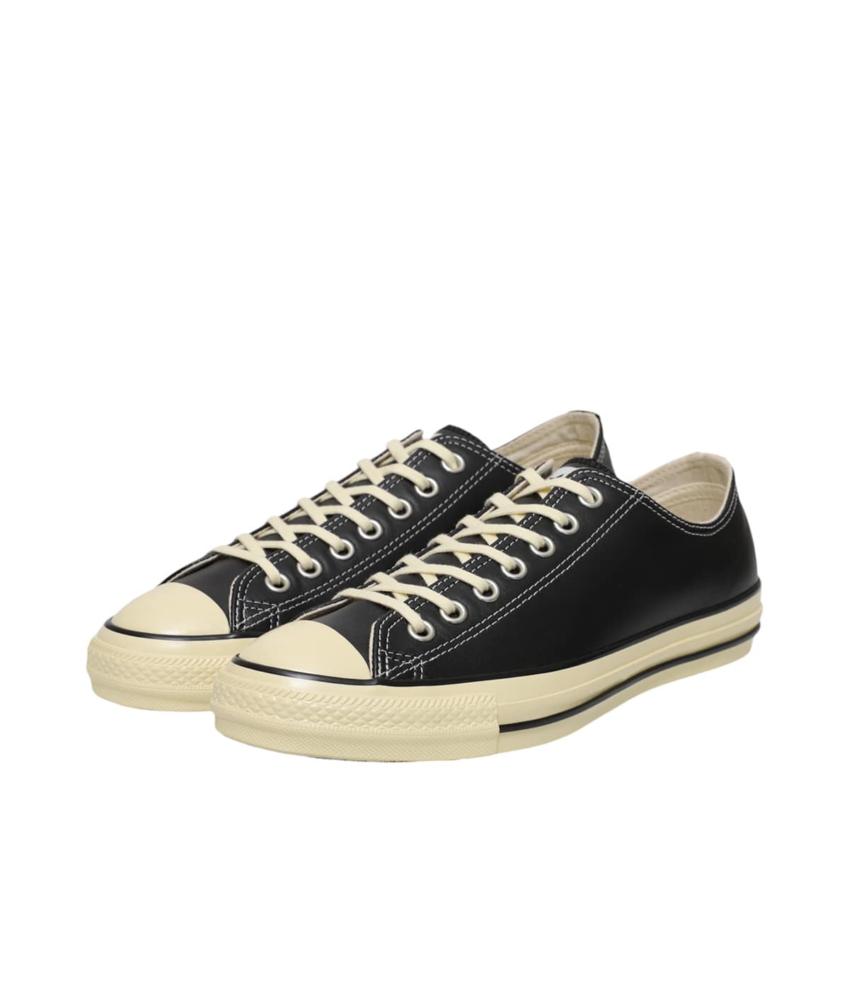 【CONVERSE】LEATHER AS US OX BLACK 国内発送 LEATHER ALL STAR Ⓡ OX / レザー オールスター Ⓡ OX