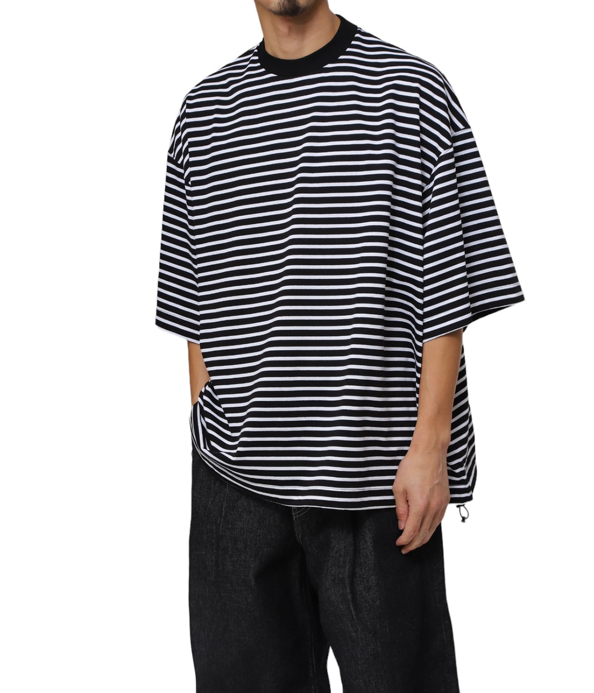 isness 24SSballoon stripes ボーダー ビッグシルエット isness 24SSballoon stripes ボーダー ビッグシルエット