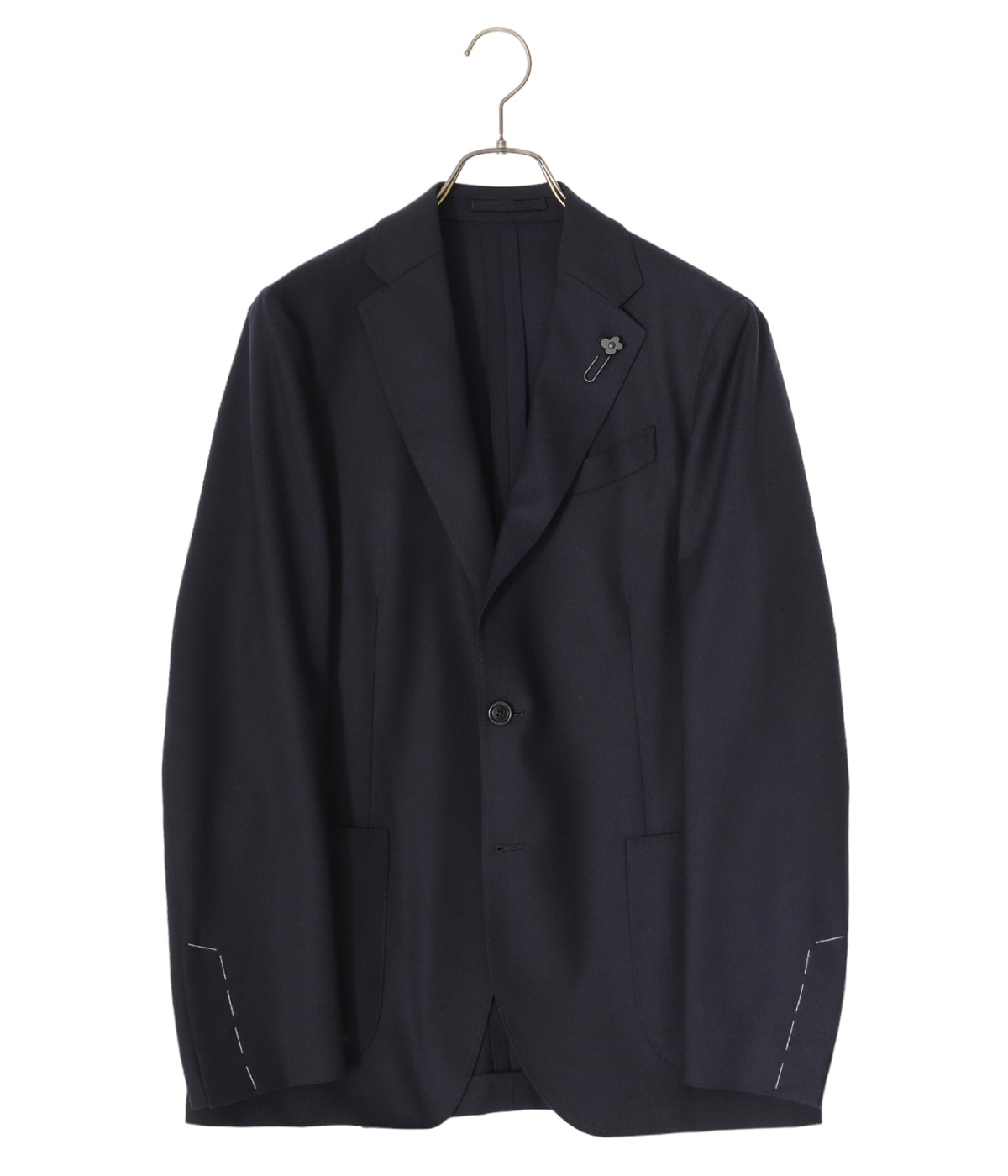 LARDINI ネイビー チェック テーラードジャケット 48サイズ Yahoo!オークション - 未使用級 ラルディーニ テーラード