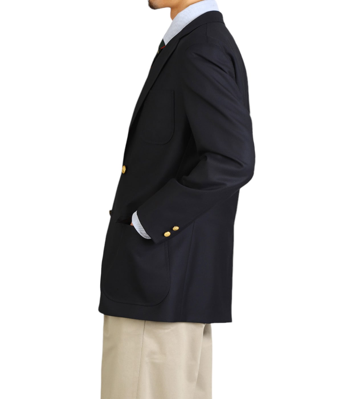BBJ EX WHS BLZ SERGE COMF 3BSACK TRD CHV | Brooks Brothers