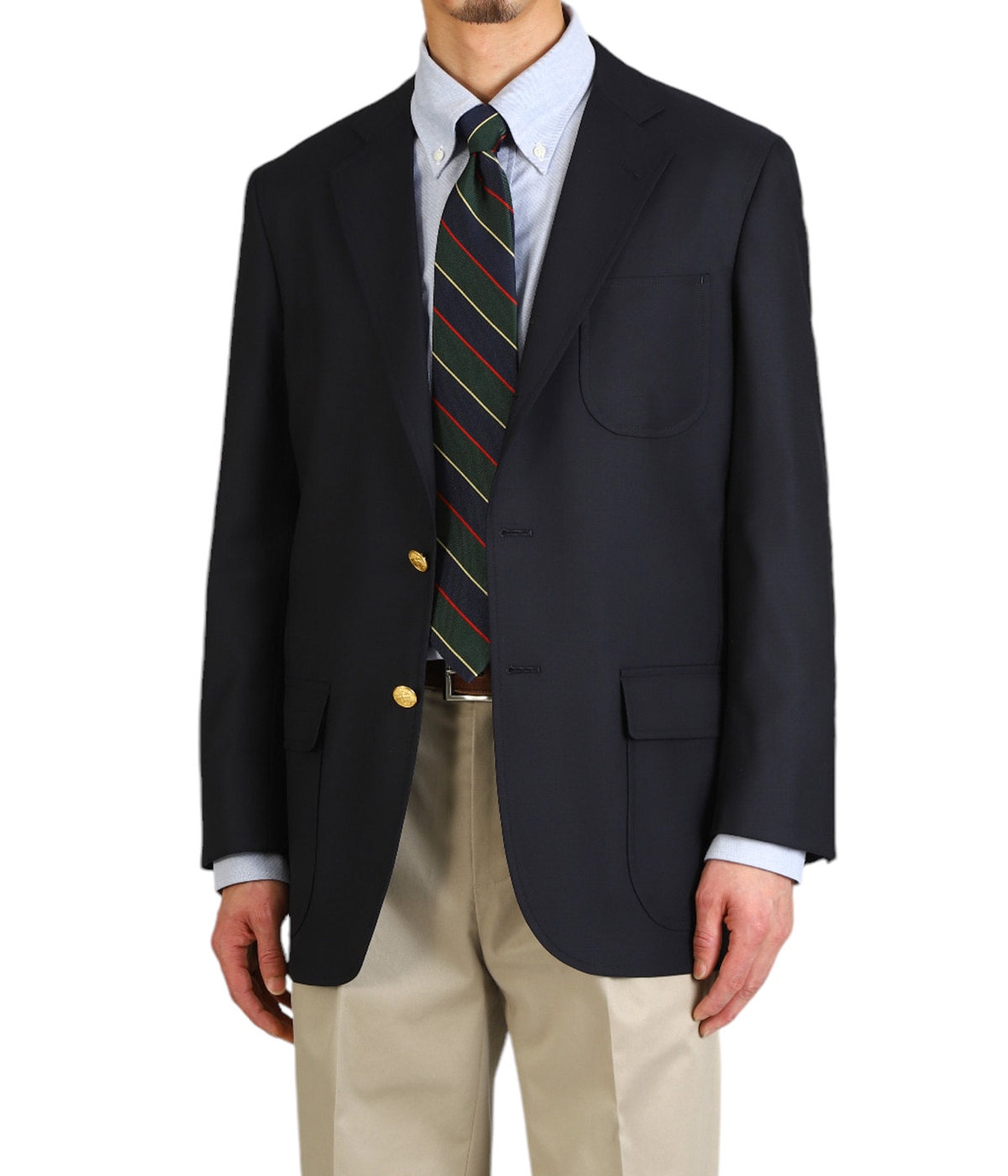 BBJ EX WHS BLZ SERGE COMF 3BSACK TRD CHV | Brooks Brothers