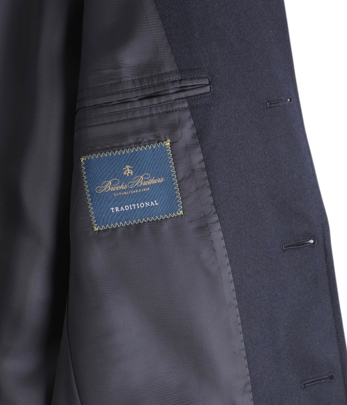 Wool/Cashmere Flannel 3-Roll-2 Comfort Sack Blazer Traditional Fit