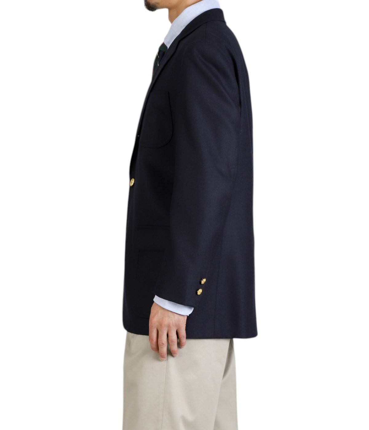 Wool/Cashmere Flannel 3-Roll-2 Comfort Sack Blazer Traditional Fit