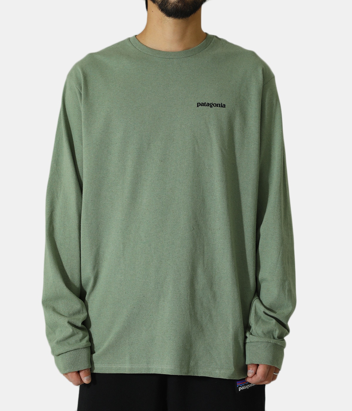 M's L/S P-6 Logo Responsibili-Tee -WHT- | patagonia(パタゴニア