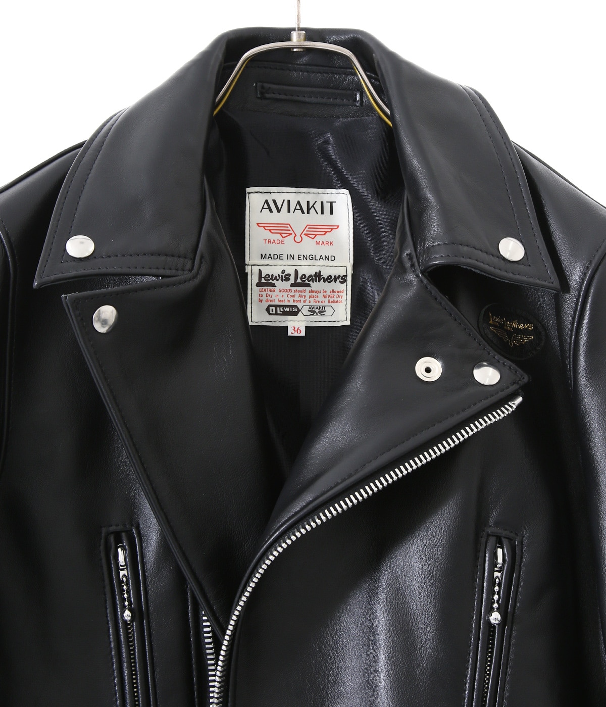 【極美品】ルイスレザー　ライトニング　タイトフィット34 ラットランドシープ Lewis Leathers - ルイスレザー 402Tタイトフィットライトニング