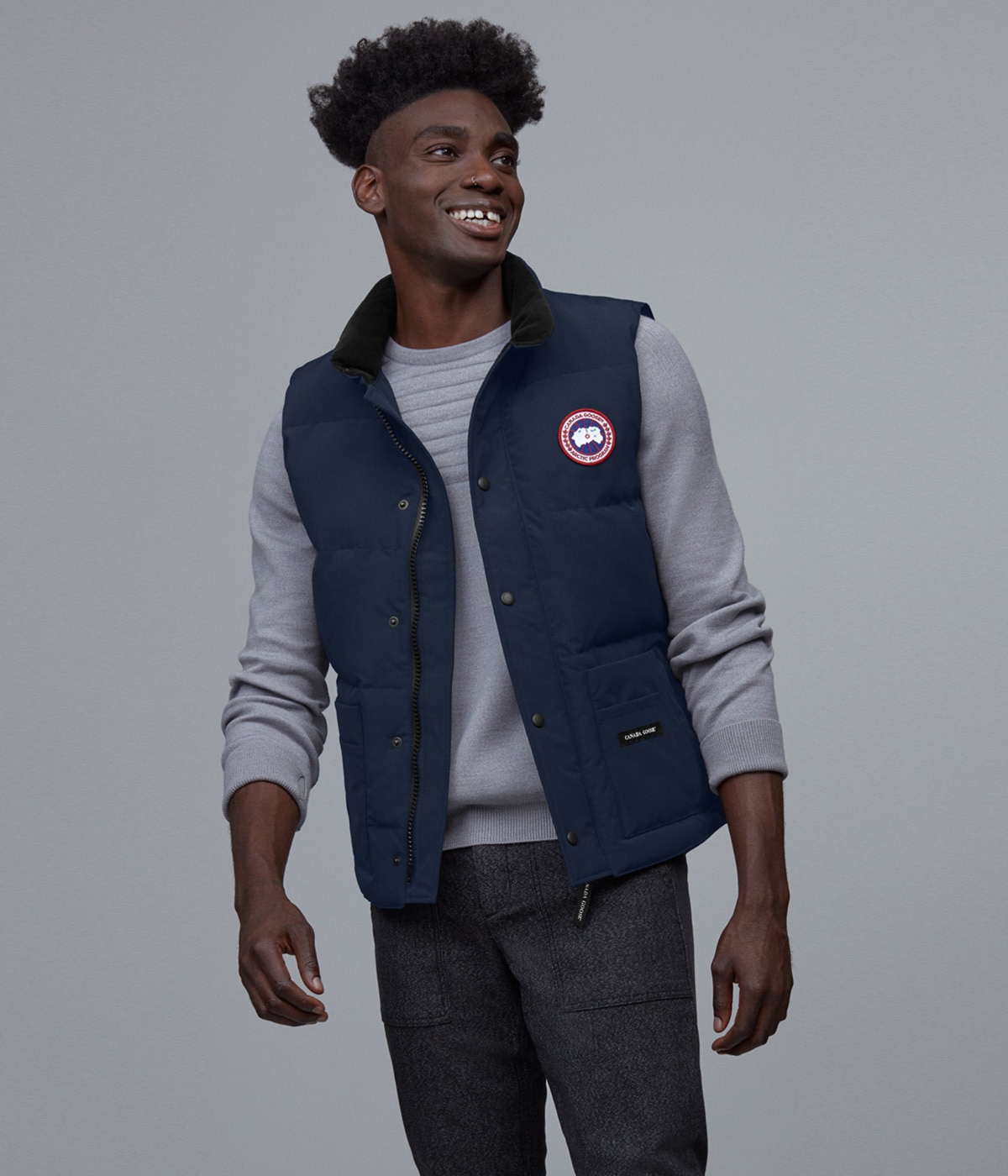 カナダグース　ダウンベスト　ネイビー　Sサイズ CLASSIC DISC】Freestyle Crew Vest | CANADA GOOSE(カナダ