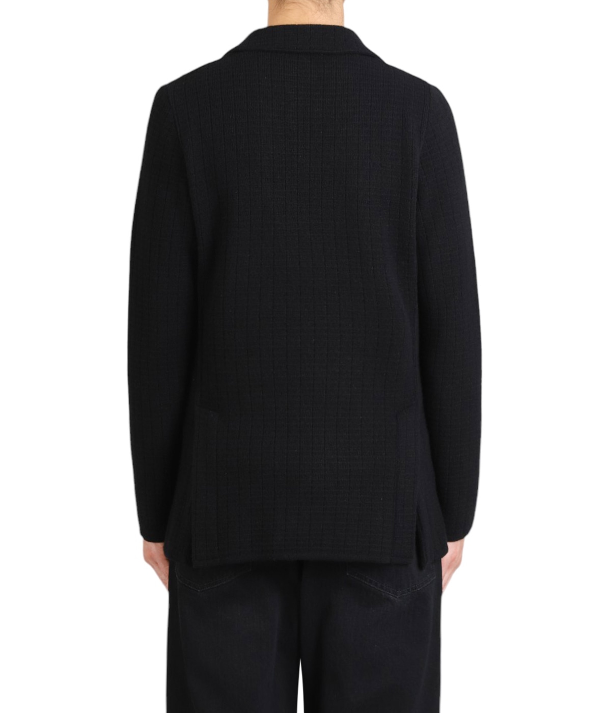 LARDINI ニットジャケット ブラック size 46 ニットジャケット シングル | LARDINI(ラルディーニ) / アウター