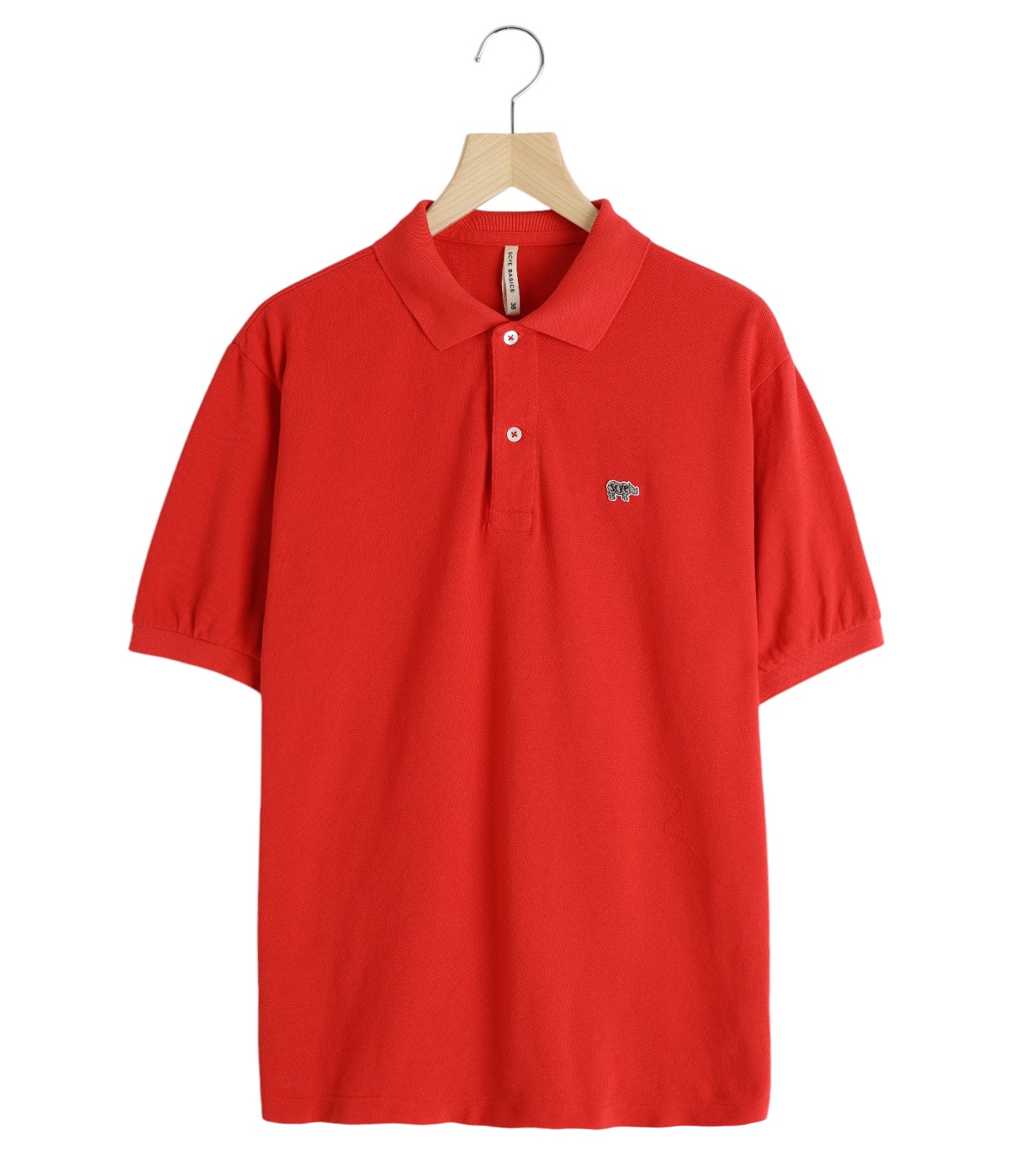 【GRANCY】ポロシャツ Poloshirt レッド GRANCY】Ziplayered Wideshort Poloshirt / ジップレイヤード