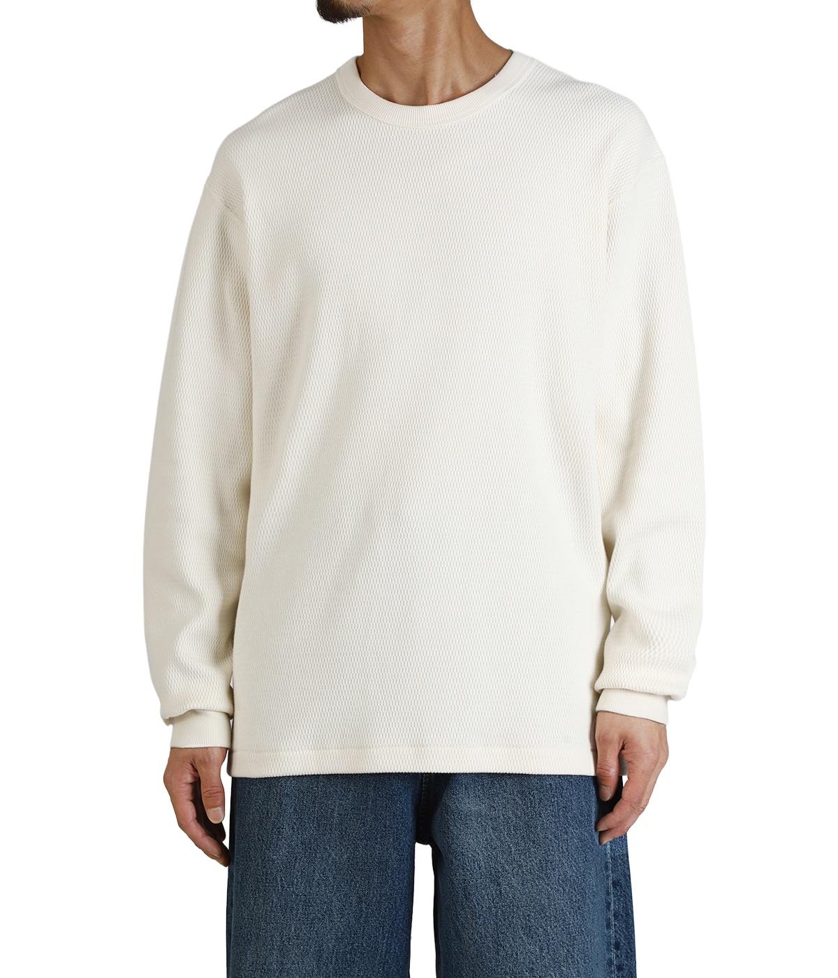 THERMAL KING RASCHEL HONEYCOMB CREW NECK L/S | Healthknit(ヘルス
