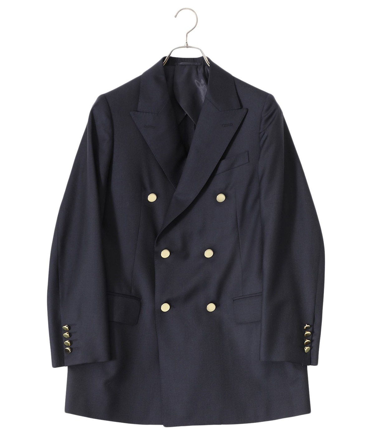 Transvestite トランスベスタイト ブラックレザーケープコート 日本製 レディース】SUPER120'S Wool Serge 6B D.B Blazer | Scye(サイ