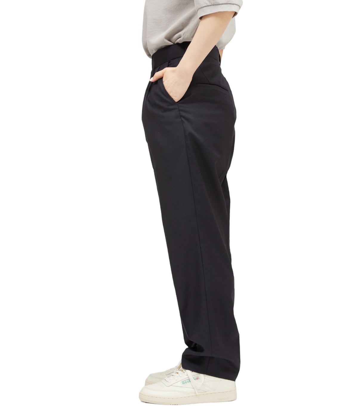 レディース】SUPER120'S Wool Serge Tapered Trousers | Scye