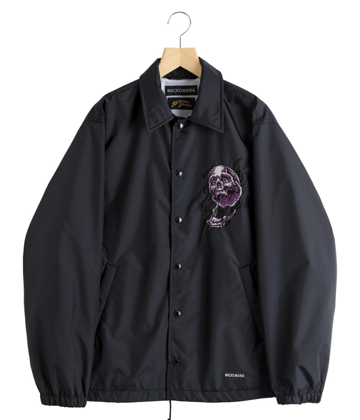 Wacko Maria ブラック ナイロンジャケット サイズL 即完製品 56 TATTOO STUDIO / COACH JACKET | WACKO MARIA(ワコマリア