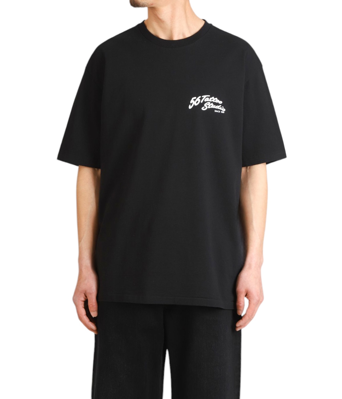 黒M【WACKOMARIA】56TATOO L/S／新品タグ／送料込 56 TATTOO STUDIO / WASHED HEAVY WEIGHT LONG SLEEVE T-SHIRT
