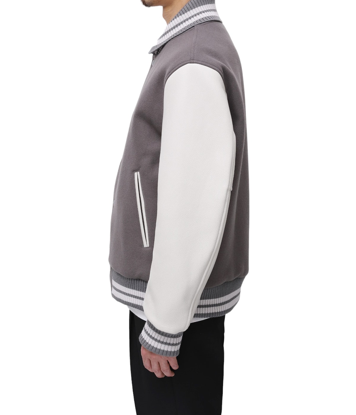 Scye サイ　ブルゾン　38 Super140 Wool Melton Varsity Jacket | Scye(サイ ベーシックス