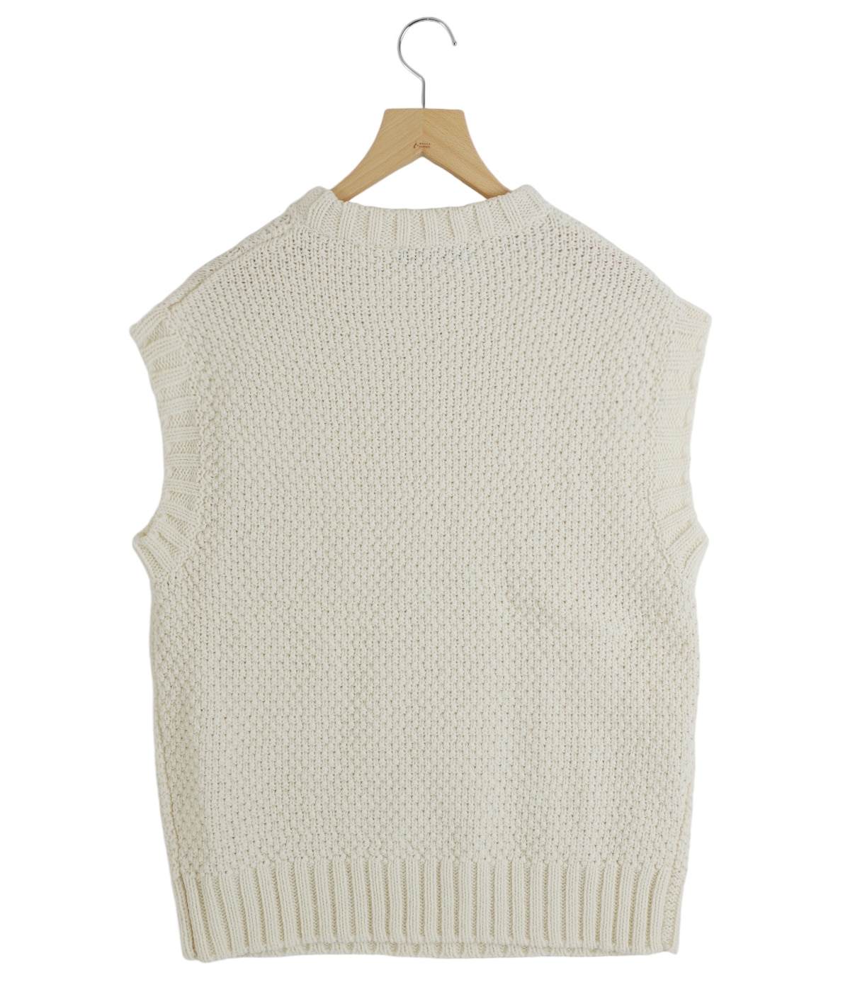 ウールコットン パイルベスト【24AW】 OFFTHECUFF(オフザカフ) 24SS ウールリネン刺繍ベスト COTTON