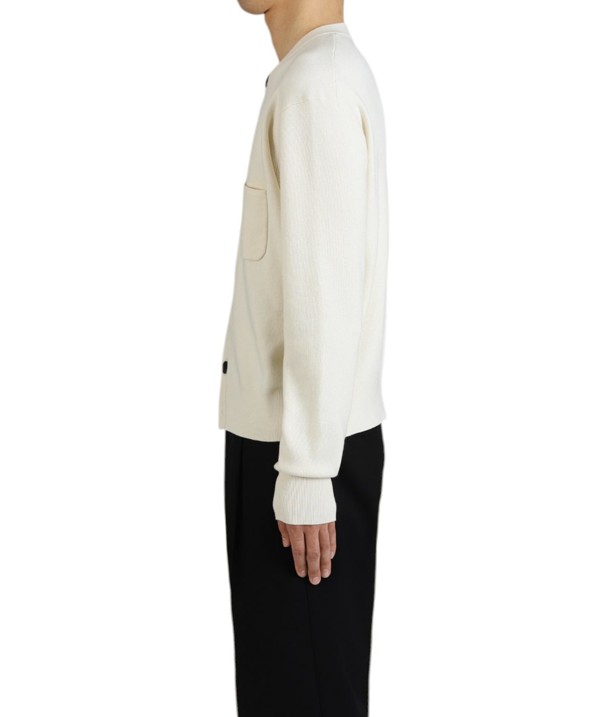 コットンカシミヤ ポケットクルーネックカーディガン | CABaN(キャバン