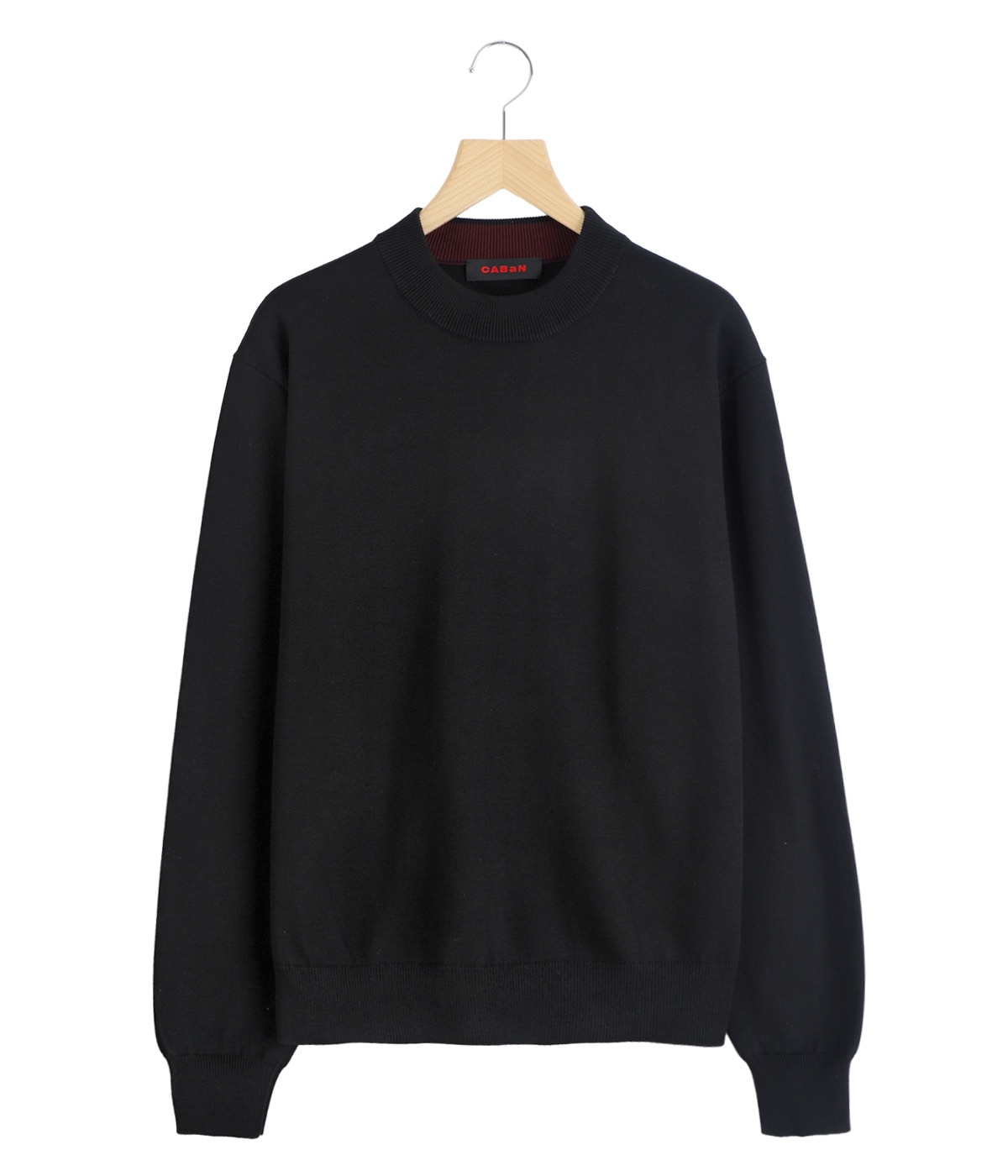 コットンカシミヤ プレーンモックネックプルオーバー | CABaN(キャバン